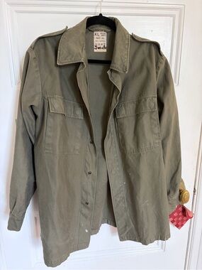 🌻Vintage Olive Green Army Jacket